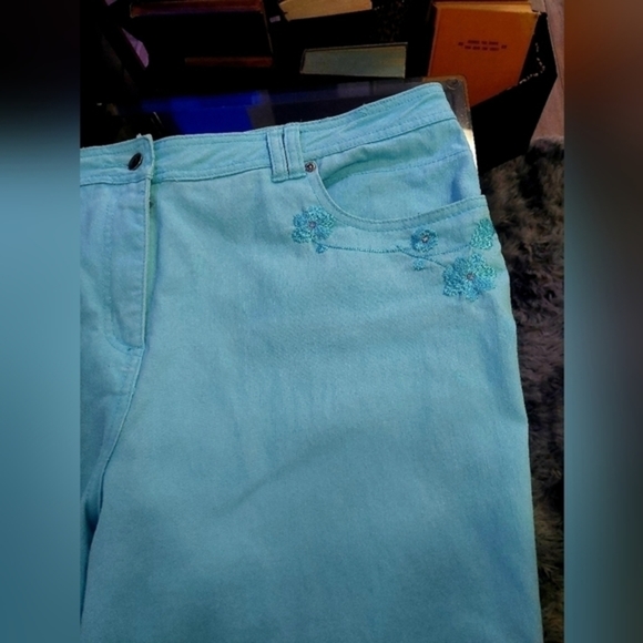 PENMANS Plus Light Blue Floral Jeans Womens Size 20 - Picture 3 of 8